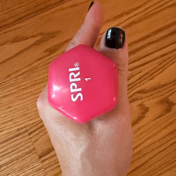 Kids Fitness 1lb Pink Soft Lightweight Dumbbells Set Home Workout Hand Weights - Picture 3 of 6